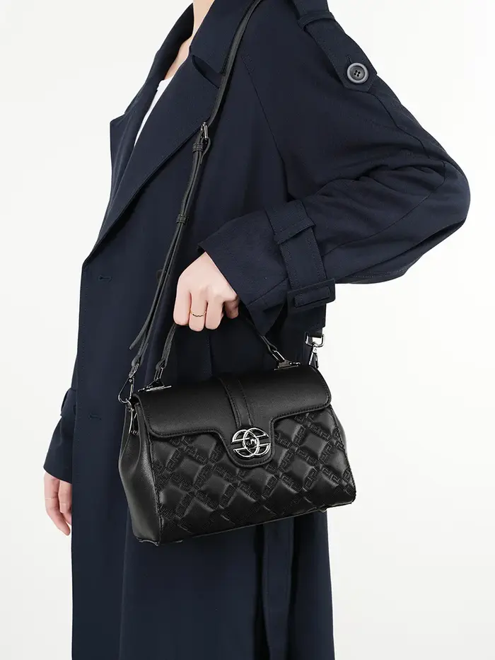 Nouveau sac pour femme à motif matelassé en cuir véritable-sac à bandoulière/sac fourre-tout à chaîn