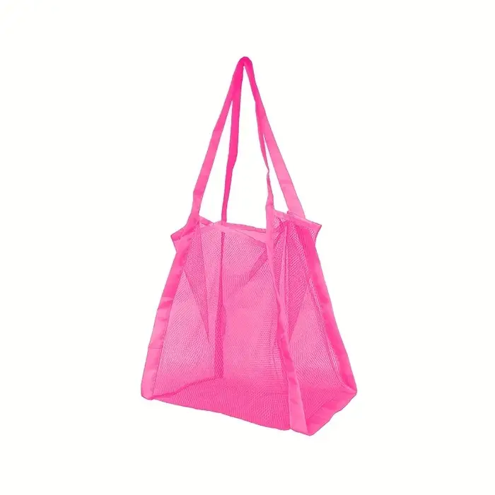 Sac de courses à main de couleur unie de grande capacité