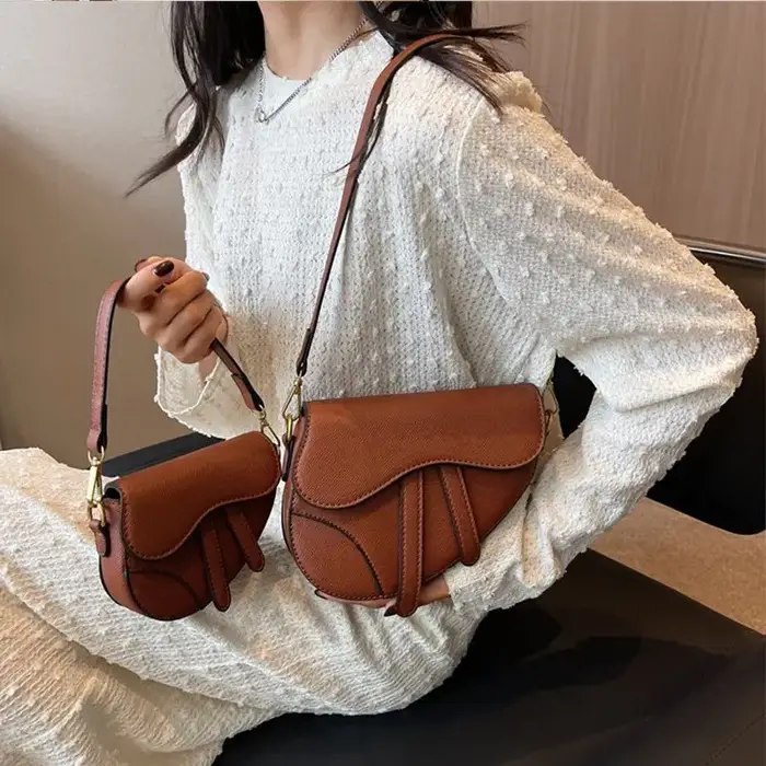 JIAERDI rétro Patchwork sac de selle femmes couleur unie en cuir délicat sac à bandoulière dames mode luxe Design sacs