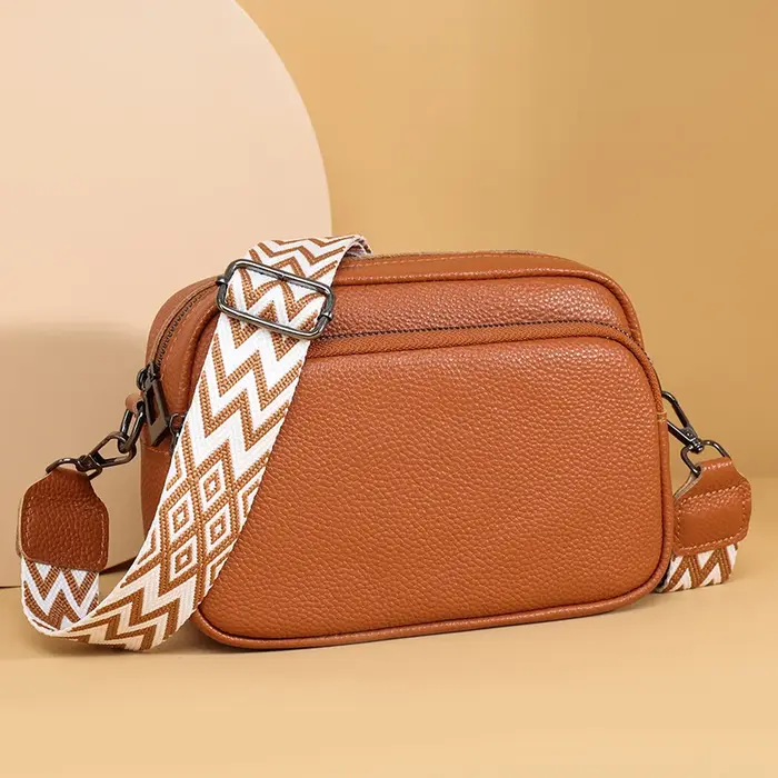 Sac à bandoulière en cuir véritable de haute qualité pour femmes