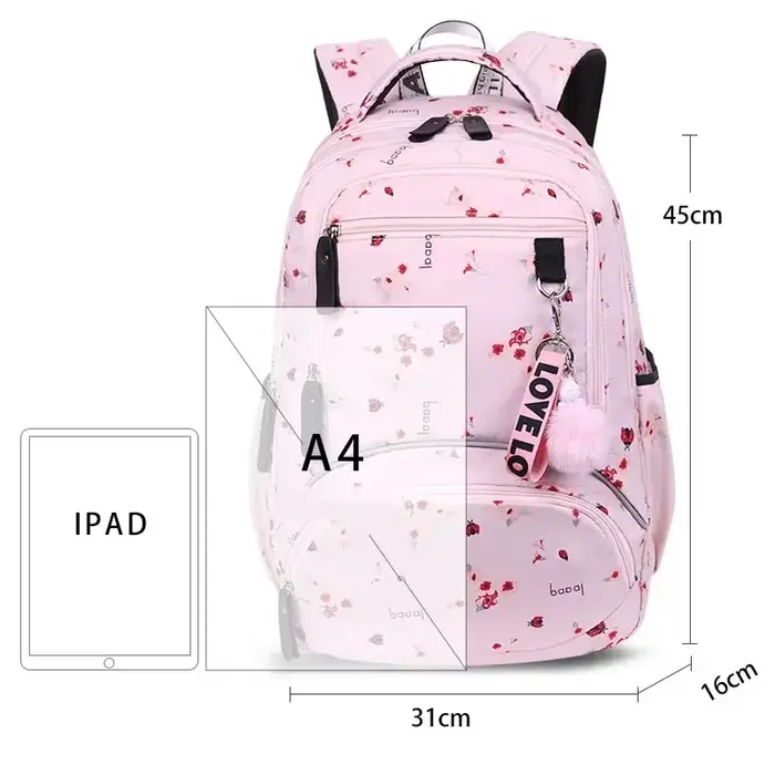 Sac à dos imprimé Floral pour jeunes filles