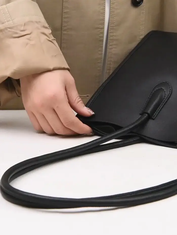 Sac à main en cuir véritable pour femme