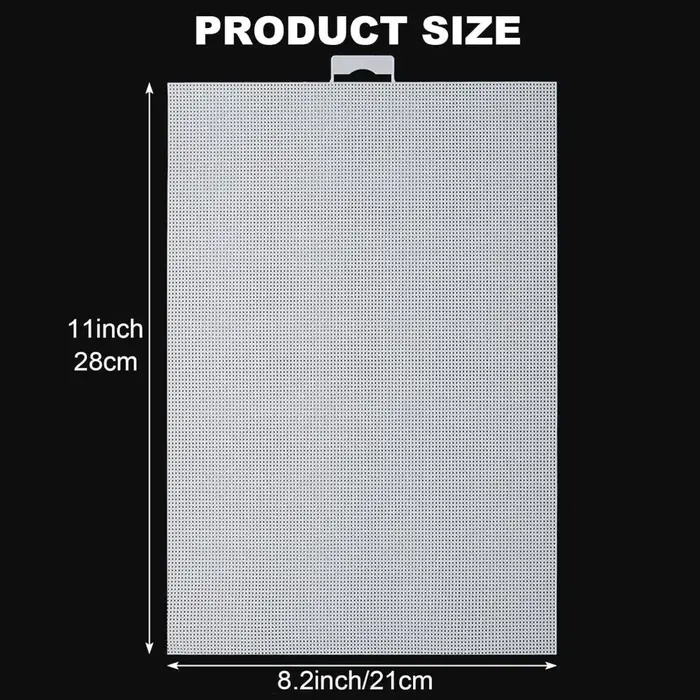 Bricolage artisanat 14CT sac maille grille plastique 28x21CM