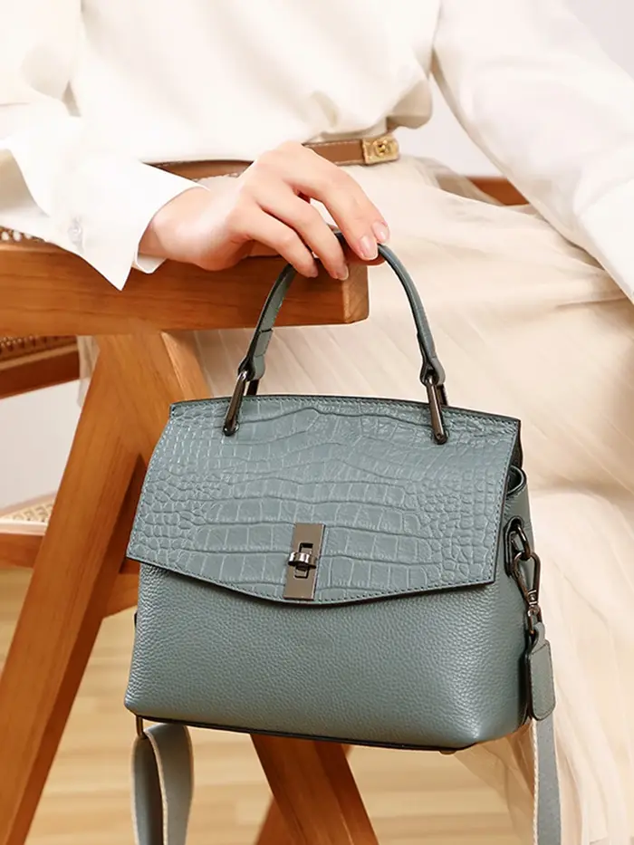 Sac à main Zency en cuir véritable pour femme