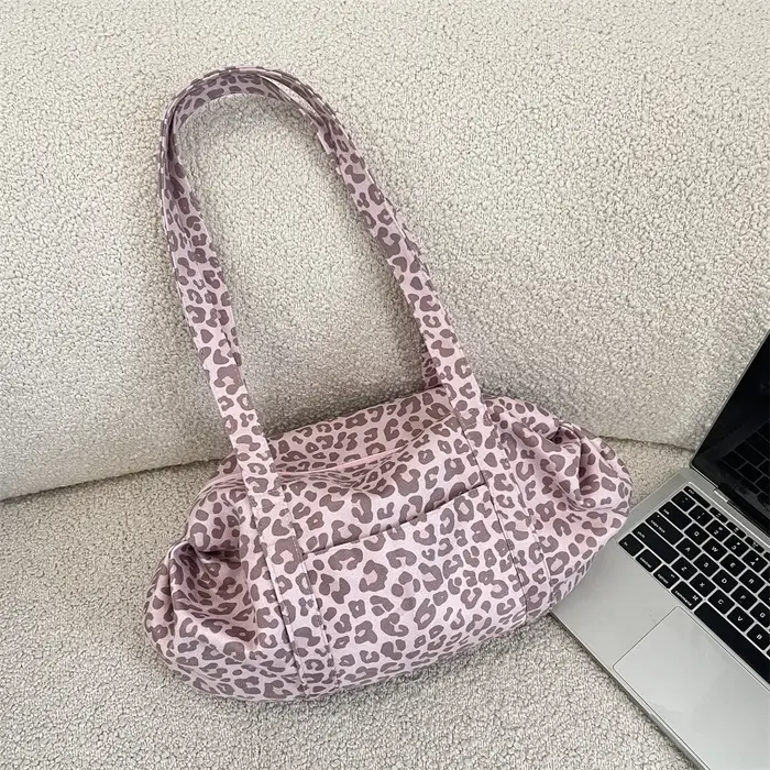 Sac fourre-tout tendance imprimé léopard pour femme
