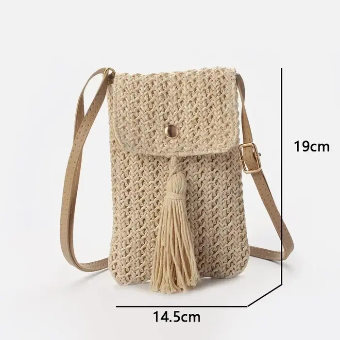 Sac de plage en paille pour femmes