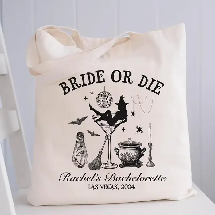 Grand sac à cadeaux personnalisé pour fête d'enterrement de vie de jeune fille