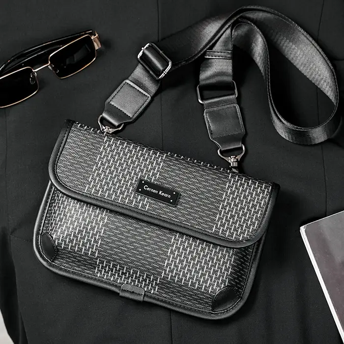 Homme de luxe enveloppe pochette sac à main décontracté épaule sacs à bandoulière Cool rue garçons haute qualité cartables marque de mode Bolsas