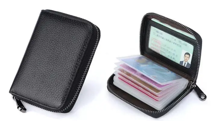 20 porte-cartes à fente pour cartes PU Business banque crédit Bus porte-carte d'identité couverture