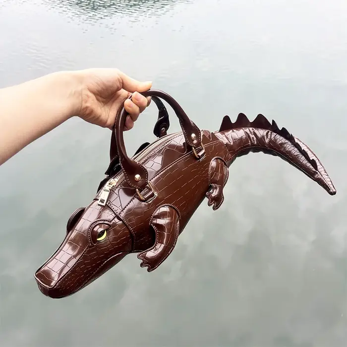Sac à main créatif en forme de Crocodile