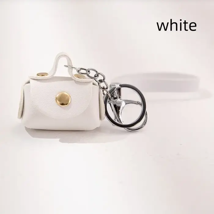 Mini sac Kawaii en cuir PU, porte-clés, petit sac à main, porte-monnaie, sac pour écouteurs, pendent