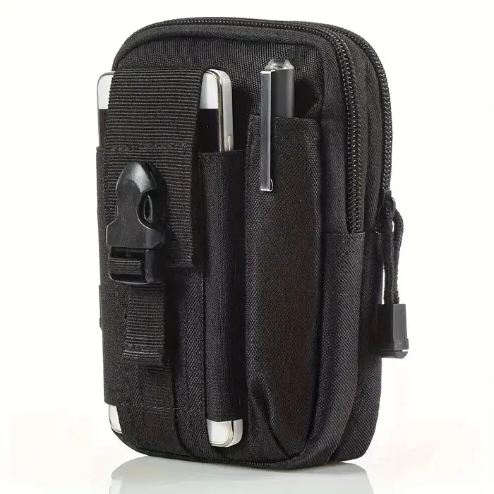 Sac banane unisexe robuste - Sac de téléphone multi-poches pour la randonnée