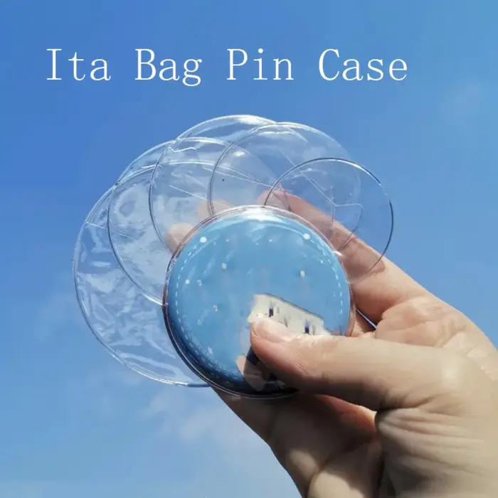Étui de protection transparent pour badge Anime, sac Ita, étui à épingles, manchon d'affichage, manchon de protection en PVC, étui de rangement, 5 pièces