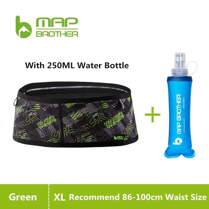 Sac banane de sport Map Brother en tissu élastique