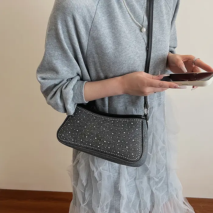 Sac à bandoulière Vintage en Denim pour femmes