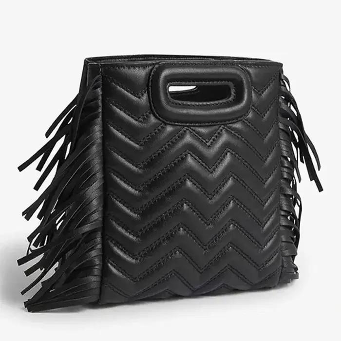 Nouvelle mode femmes MAJE sac noir brodé rétro sac à bandoulière Design de luxe décontracté dames sac