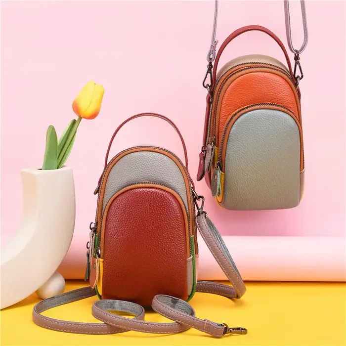 Rangement en cuir pour téléphone portable