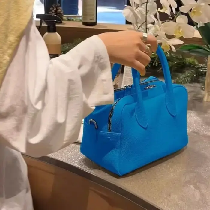 Sac à main pour femme en cuir PU texture litchi 2026