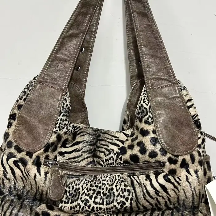 Sac à main pour femme Angel Kiss, grand sac à bandoulière pour femme, imprimé léopard, sac fourre-to