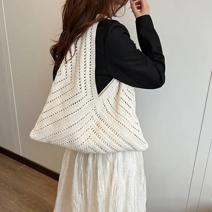 Sac à main en tricot pour femmes