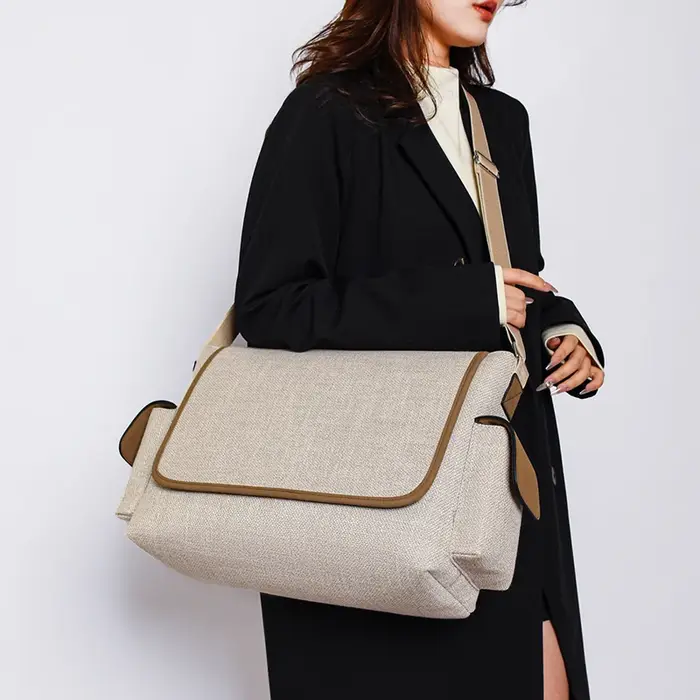 Sac à Main en Toile de Grande Capacité pour Femme