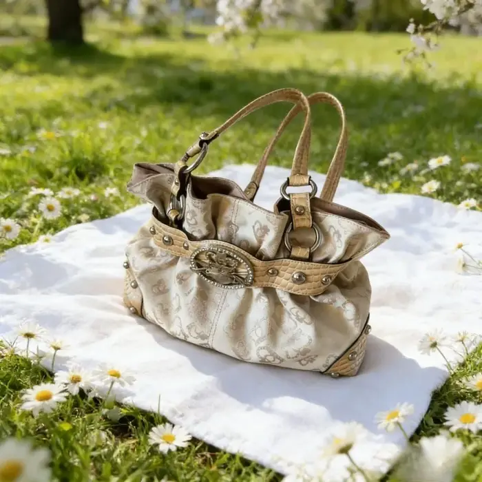 Sac bowling portable pour femme en toile