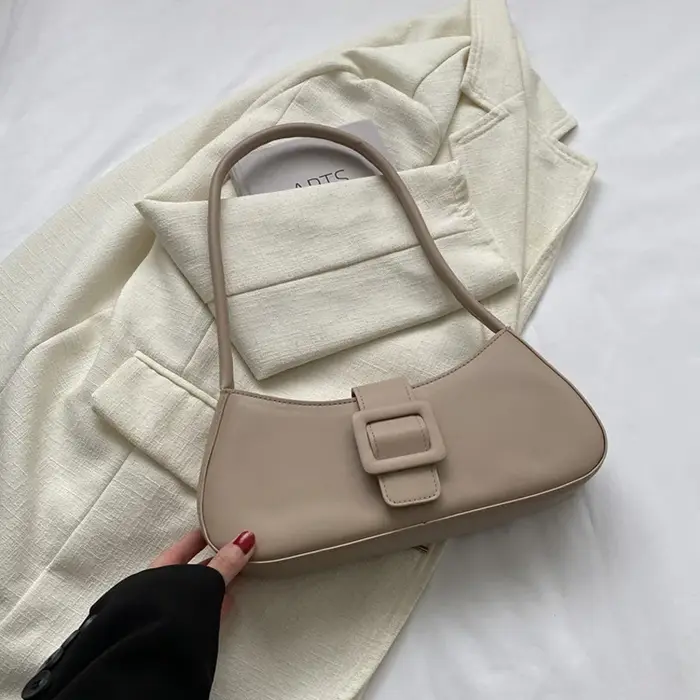 Sacs à main en cuir PU solide pour femmes