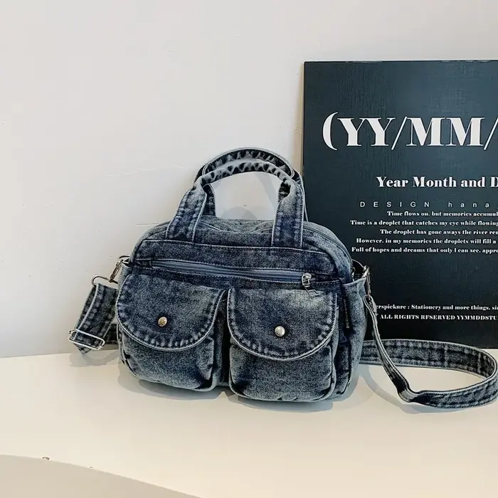 Sac à bandoulière décontracté pour femmes, sac à bandoulière en Denim de haute qualité, fourre-tout de grande capacité, sacs à main multifonctionnels pour femmes