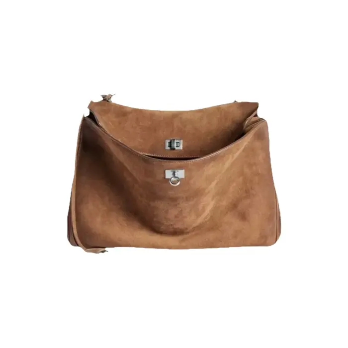 Nouveau Sac Fourre-tout en Daim Rodeo 2025 – Grand Sac à Main Commuter en Cuir Mat avec Poignée Supérieure