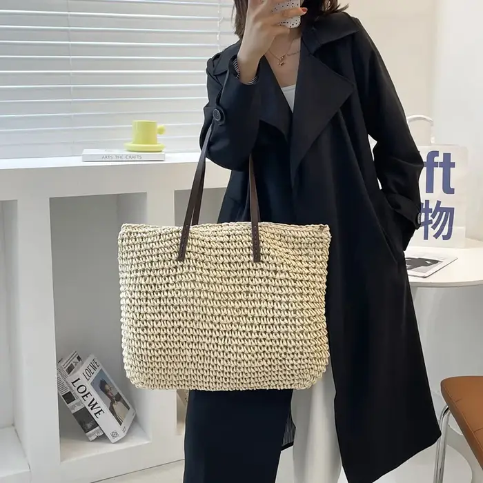 Sac à main en rotin tissé à la main pour femmes