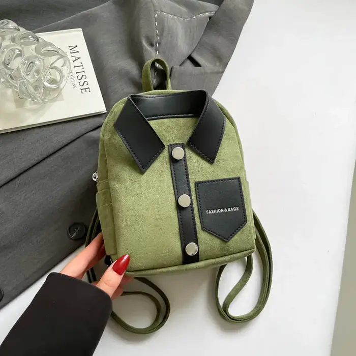 Petit sac à dos Punk veste Design sac à bandoulière pour adolescent mode sac à dos personnalité sac d'école mignon dame filles téléphone sac à main