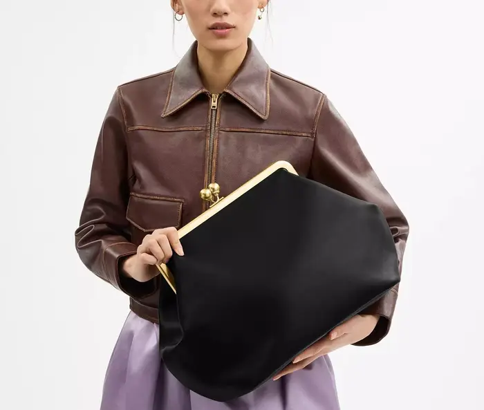 Grand sac à cadre Kisslock pour femmes, sac à main de luxe à bandoulière de styliste pour femmes, sa