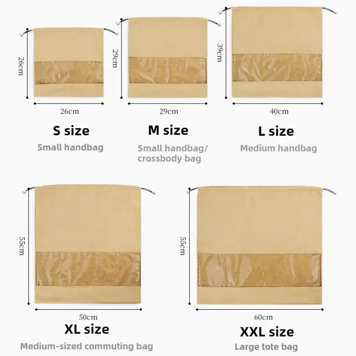 Sac en velours, sac anti-poussière