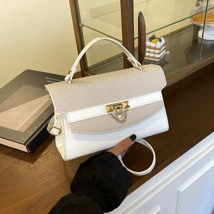Sac Kelly Color-Block Nouveauté Été 2026 – Sac à Main Fourre-tout Petit Sac Bandoulière Haut de Gamme Tendance pour Femme