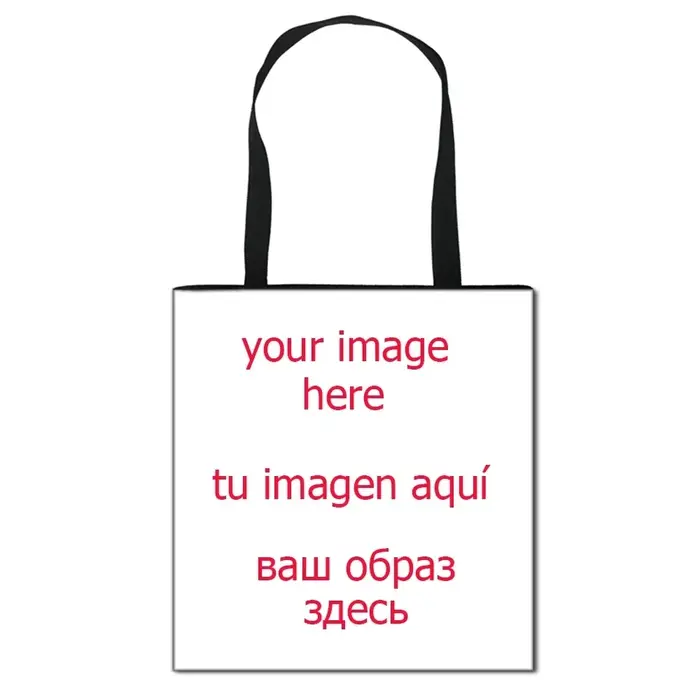 Personnalisez votre Logo/nom/image sac à provisions femmes fourre-tout sacs décontracté femme sac à bandoulière