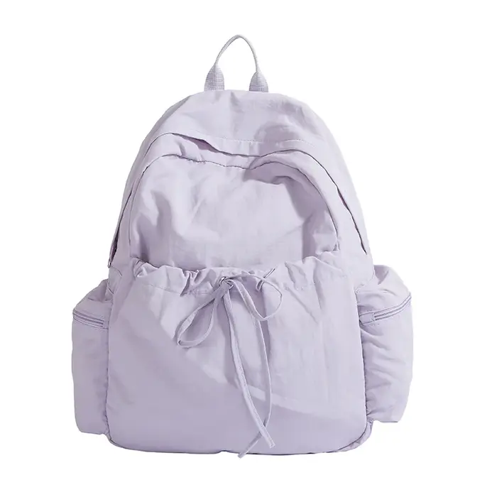 Sac à dos léger en nylon lavande pour femme