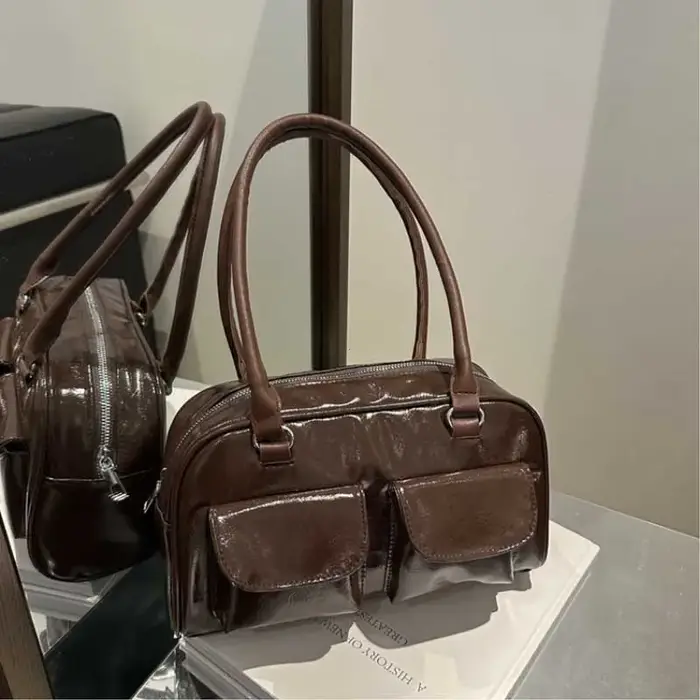 Sac à main Double Ket de personnalité rétro