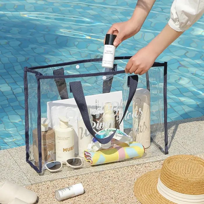 Pochette cosmétique fourre-tout de plage-sac de plage léger