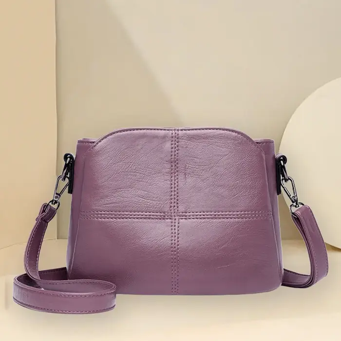 Femmes broderie Sac fourre-tout de haute qualité en cuir dames sacs à Main 2024
