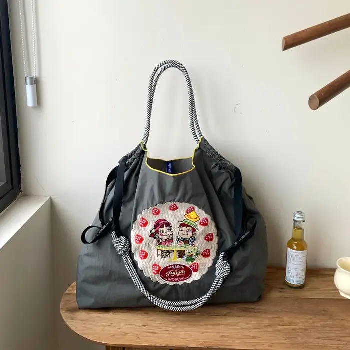 Sac de shopping brodé de style japonais