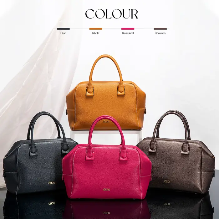 CHCH – sac à bandoulière pour femmes, sac d'oreiller de grande capacité, fermeture éclair bleue cach