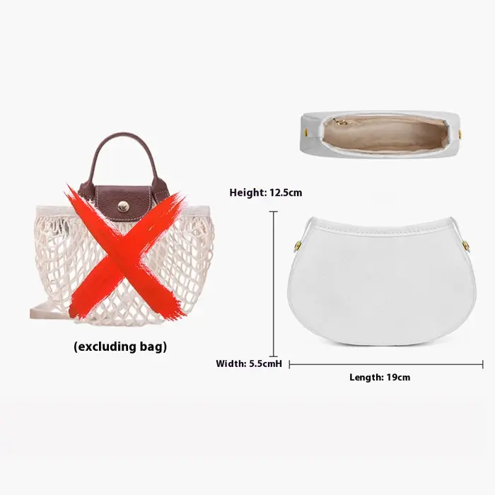 Organisateur intérieur pour sac Longchamp Filet, sac de rangement en maille pour sac Longchamp Shopp