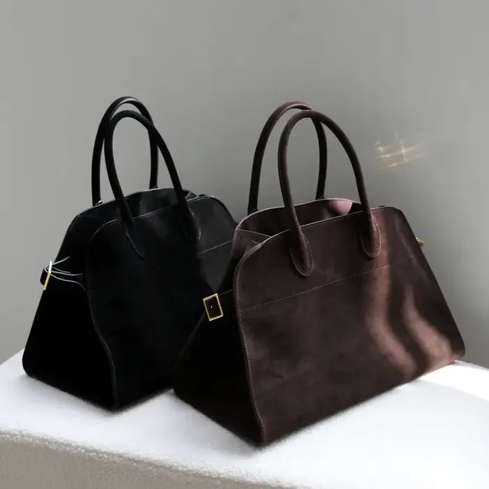 Sac fourre-tout de luxe pour femme en cuir véritable