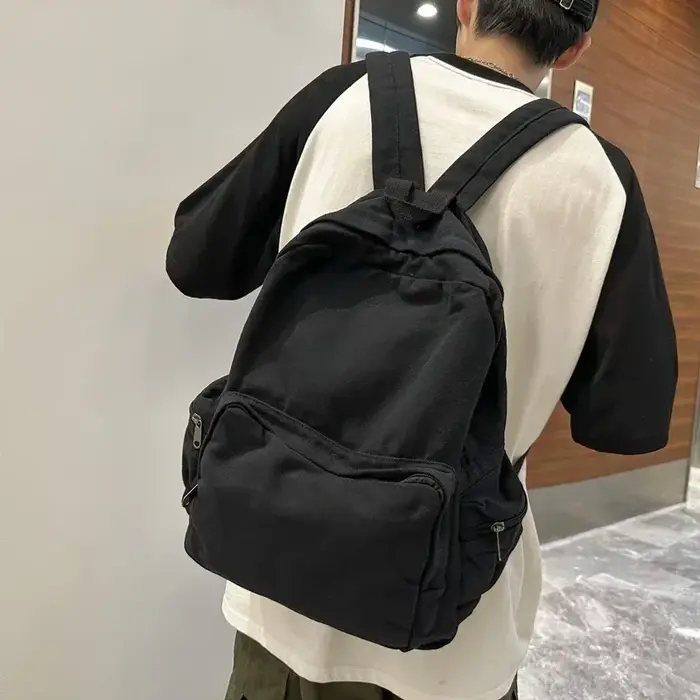 Sac à dos Vintage en toile délavée pour femmes