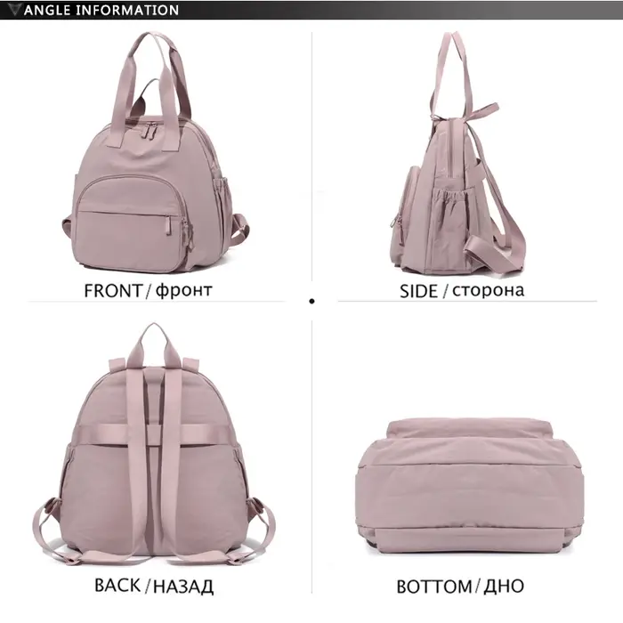 Sac à dos de couleur unie pour femmes