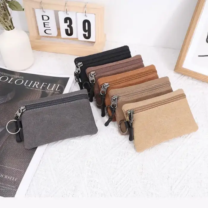 Mini porte-monnaie en toile