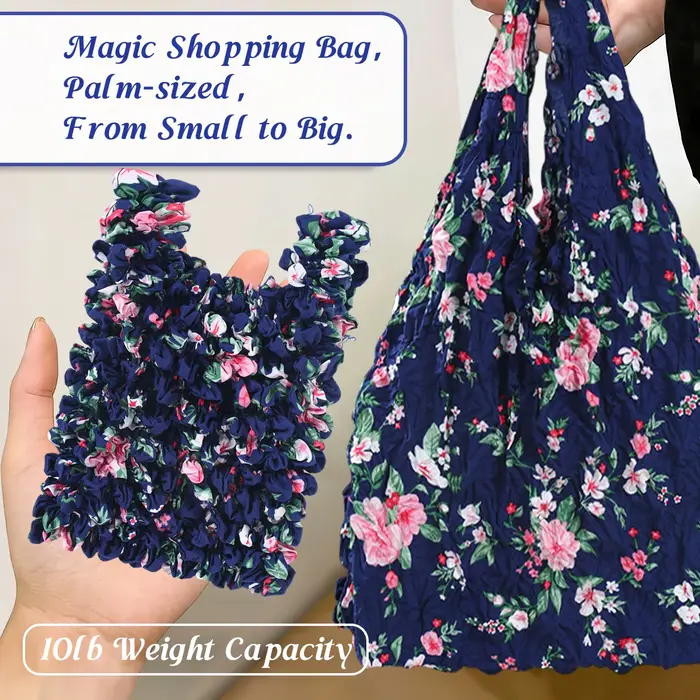 Sac de courses extensible plissé à bulles