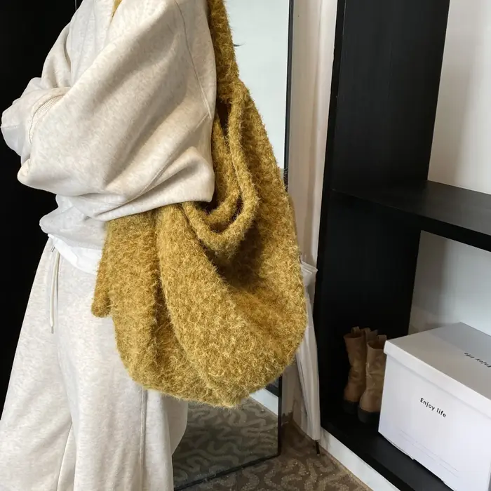 Sac en peluche de Style paresseux pour femmes
