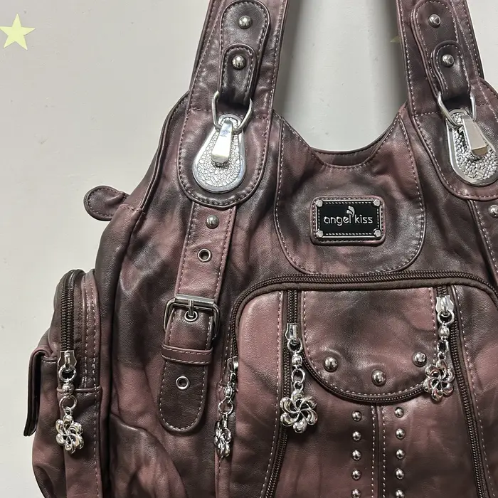 Sac vintage pour femmes, sacs à main tendance en cuir PU, sacs à bandoulière, sacs fourre-tout grand