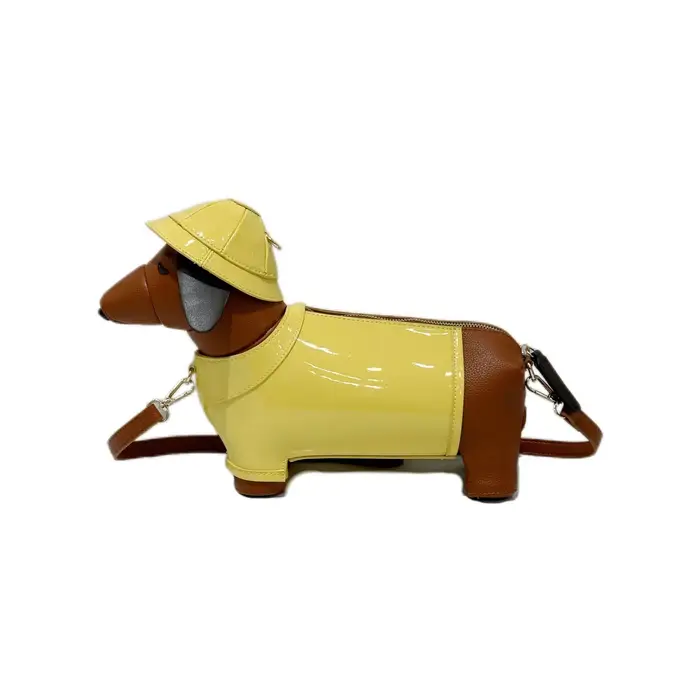 Sac à bandoulière pour femme au design mignon de Teckel, sac bandoulière fantaisie en forme de chien